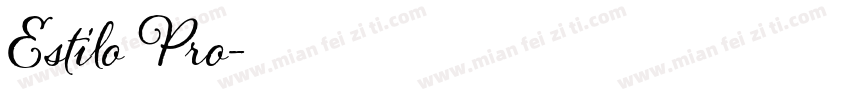 Estilo Pro字体转换